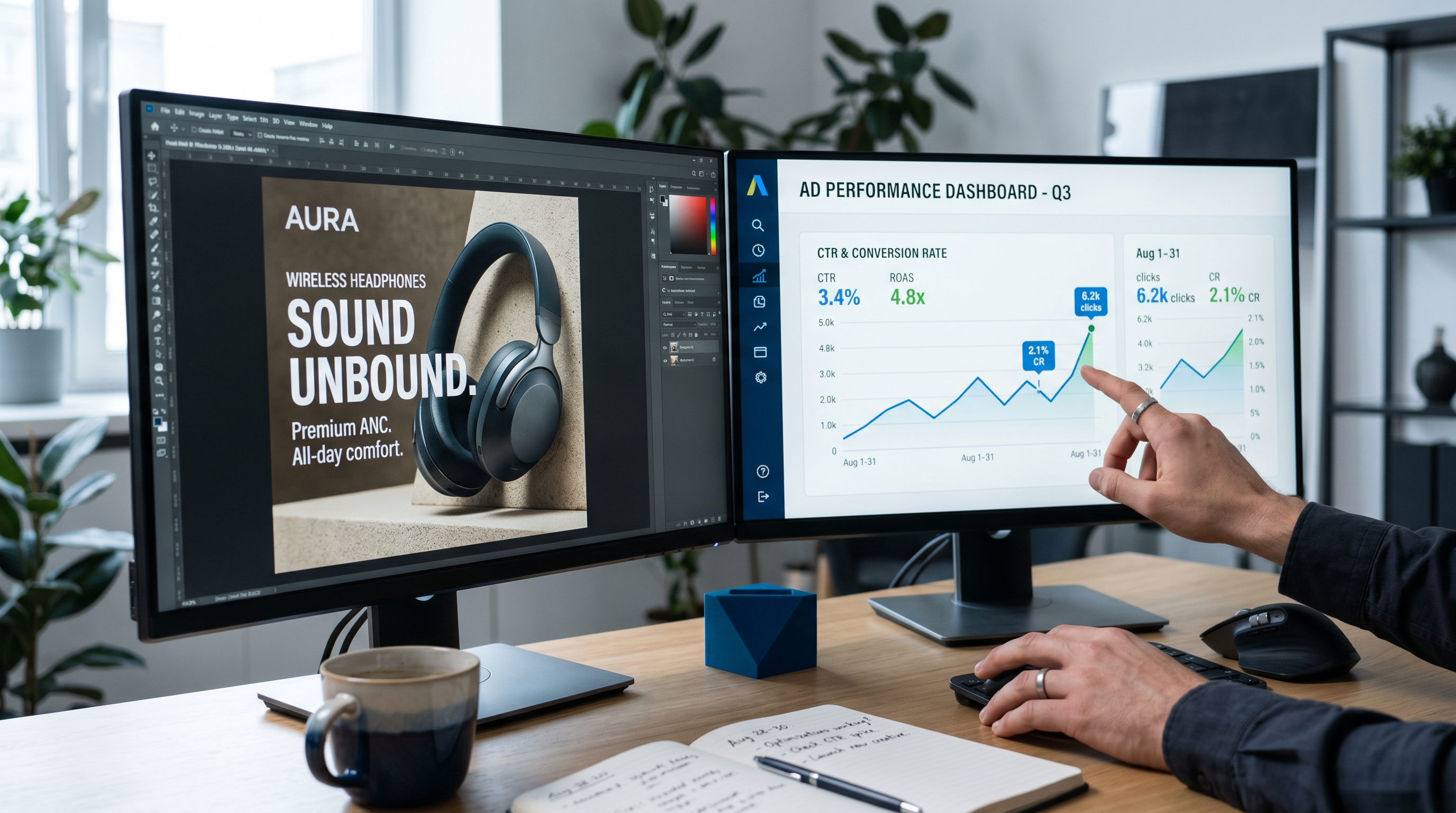Paid ads and performance dashboard